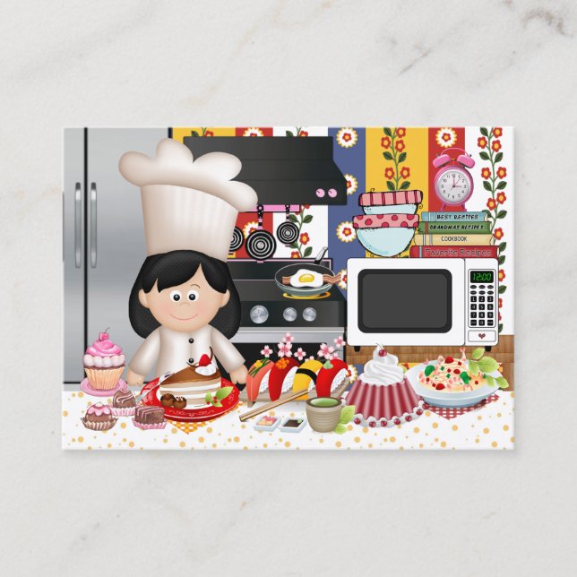 The Happy Chef / Caterer  - SRF Business Card (Front)