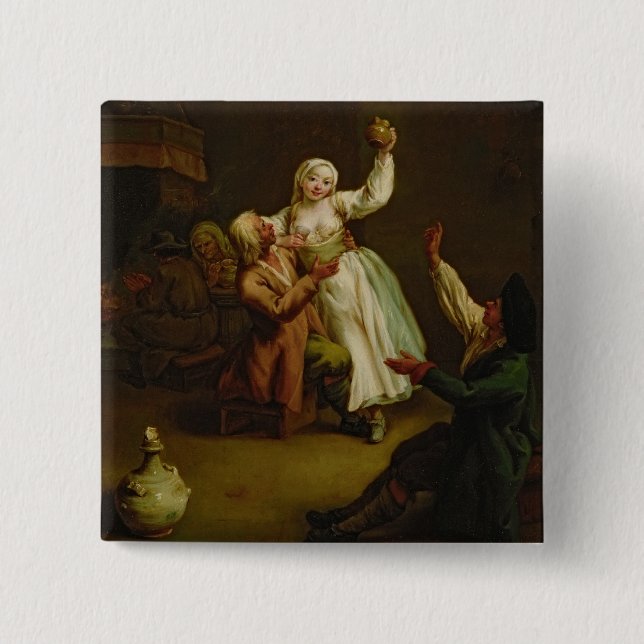 The Happy Couple 15 Cm Square Badge (Front)