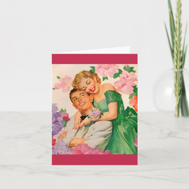 the happy couple note card (Front)