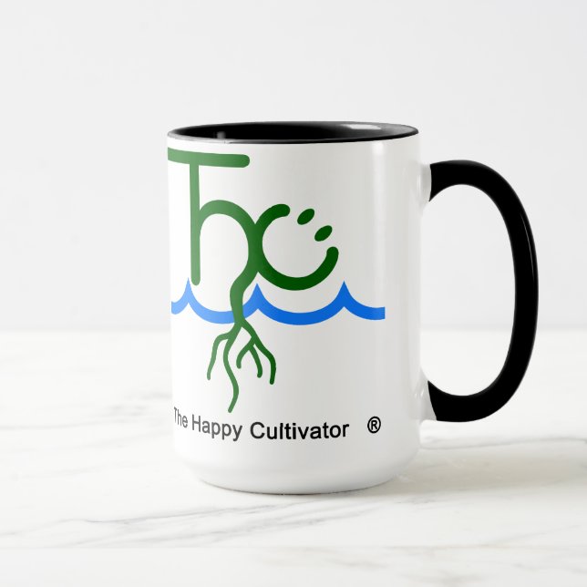 The Happy Cultivator Mug 2x logo (Right)