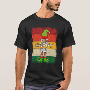 The Happy Elf Matching Group Christmas Party Pajam T-Shirt