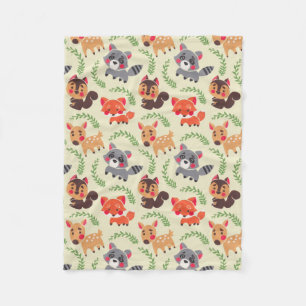 The Happy Forest Friend Fleece Blanket