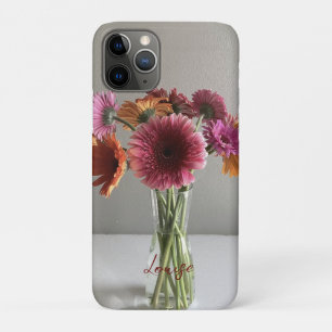 The Happy Gerbera Colourful Flower +Custom Name iPhone 11 Pro Case