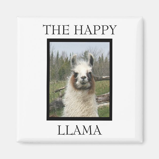 THE HAPPY LLAMA MAGNET (Front)