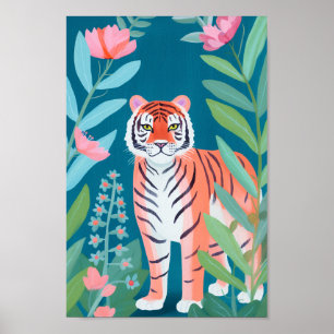 The Happy Orange Tiger Poster