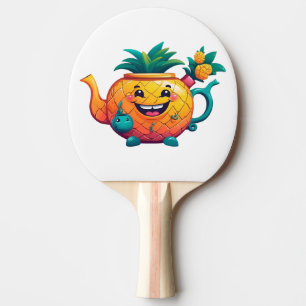 The Happy & Prosperous Pineapple Teapot Ping Pong Paddle
