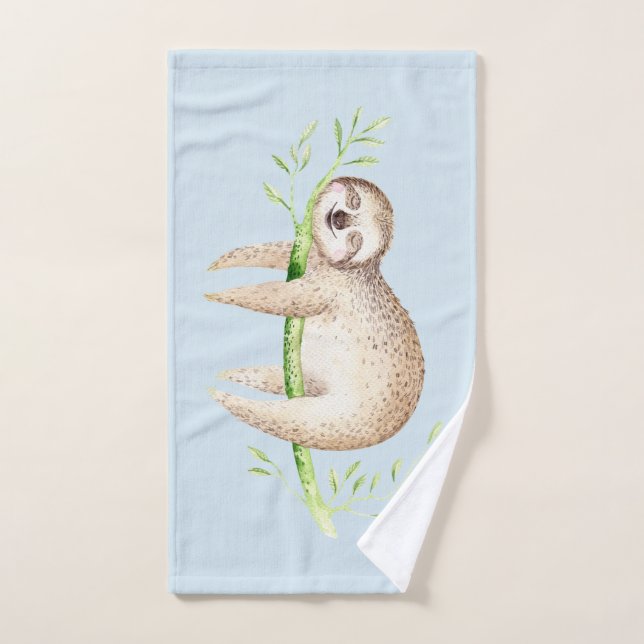 The Happy Sloth Bath Towel Set (Hand Towel)