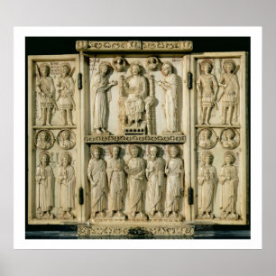 The Harbaville Triptych depicting Christ Enthroned Poster