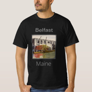 The Harbour and Lobster Traps at Belfast, Maine T-Shirt