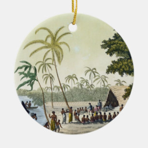 The Harbour at Anamooka, plate 82 from 'Le Costume Ceramic Tree Decoration