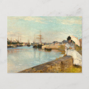The Harbour at Lorient by Berthe Morisot Postcard