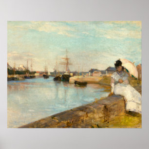 The Harbour at Lorient by Berthe Morisot Poster