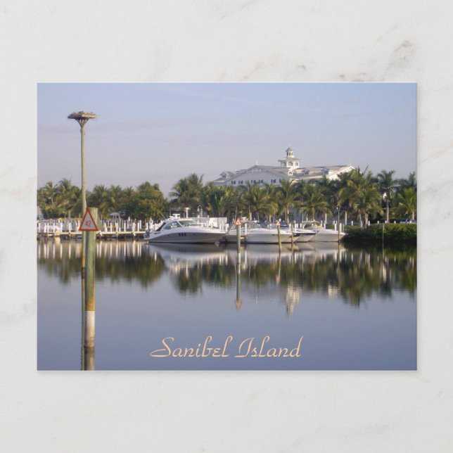 The harbour at Sanibel Island, Florida Postcard (Front)