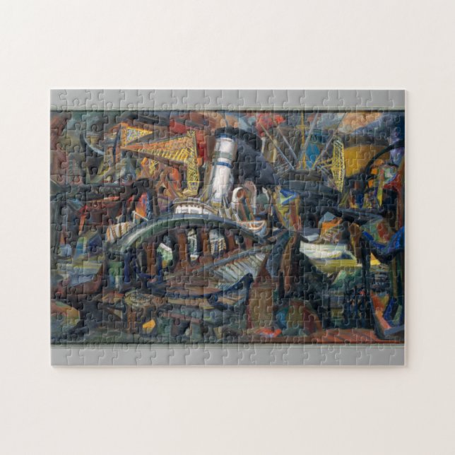 The Harbour ca. 1943 Josef Presser Fine Art Jigsaw Puzzle (Horizontal)