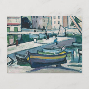 The Harbour, Cassis Samuel John Peploe Postcard
