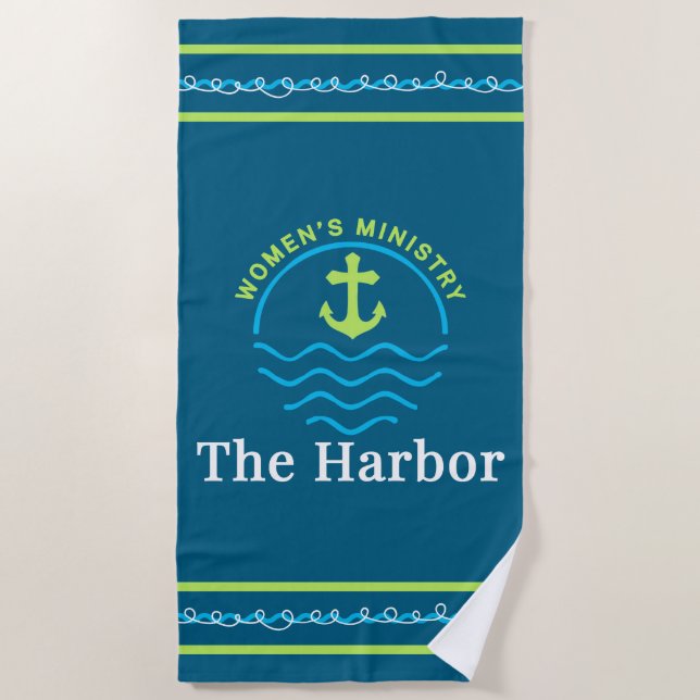The Harbour Logo Beach Towel (Front)
