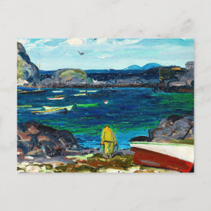 The Harbour, Monhegan Coast, Maine, Postcard