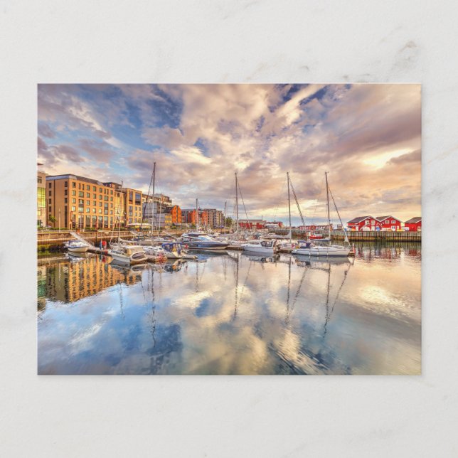 The harbour of Bodo, Norway Postcard (Front)