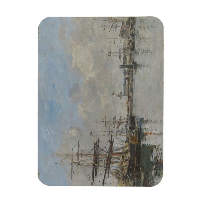 The Harbour of Le Havre (ca. 1885–90)  Magnet (Vertical)