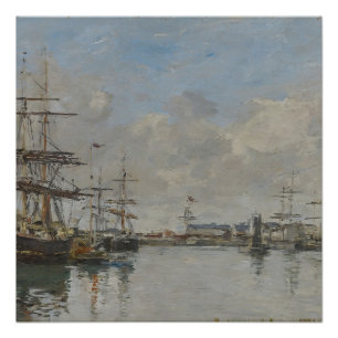 The Harbour of Le Havre (ca. 1885–90)  Poster