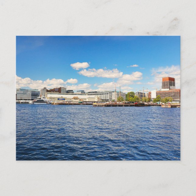 The harbour of Oslo, Norway Postcard (Front)