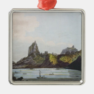 The Harbour of Taloo in the Island of Eimeo Metal Tree Decoration