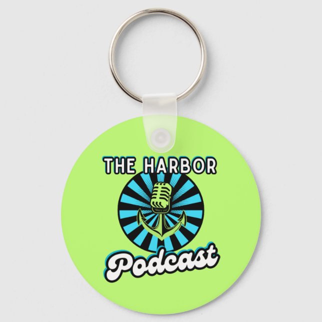 The Harbour Podcast QR Code Keychain (Front)
