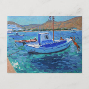 The harbour Tinos  2012 Postcard