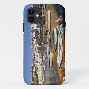 The harbour town with colourful fishing boats iPhone 11 case