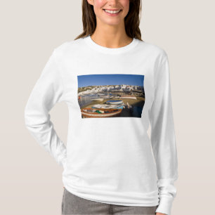 The harbour town with colourful fishing boats T-Shirt
