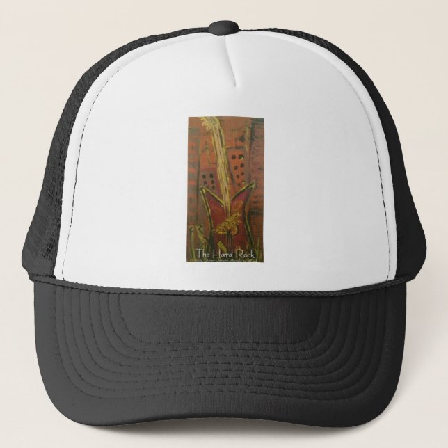 the hard rock 2 trucker hat (Front)