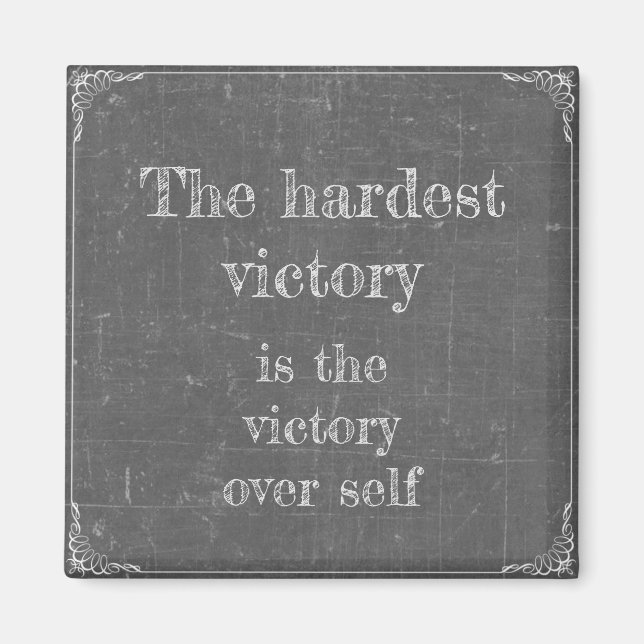 The hardest victory magnet (Front)