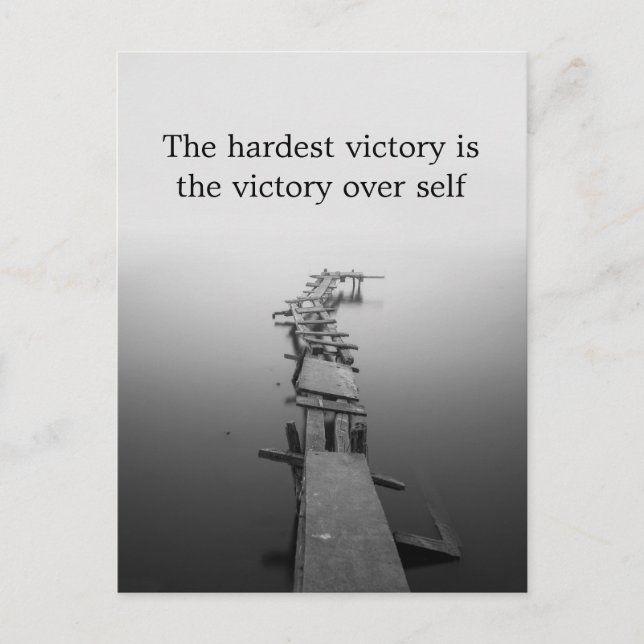 The hardest victory postcard (Front)