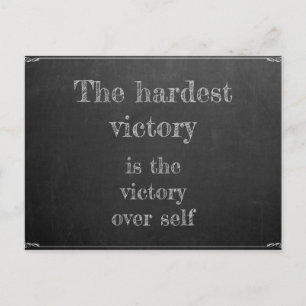 The hardest victory postcard
