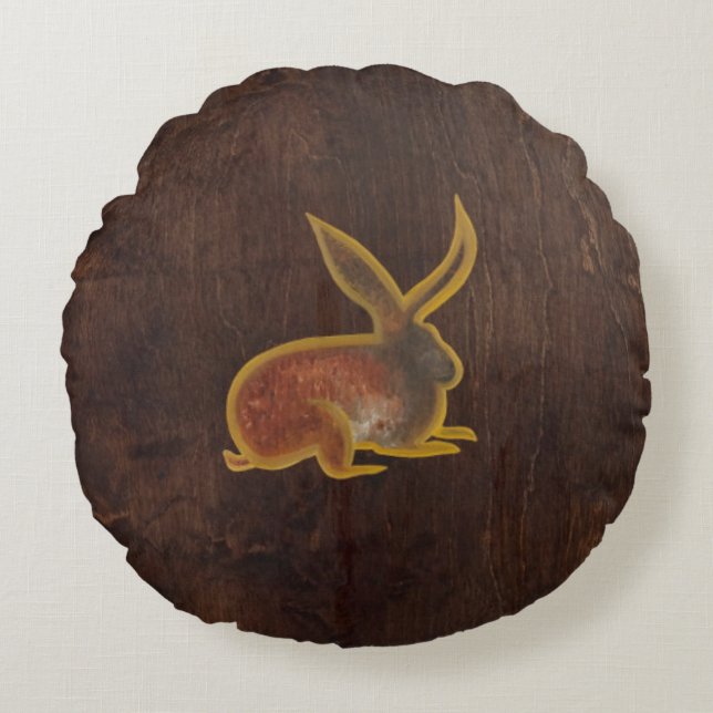 The Hare 2009 Round Cushion (Front)
