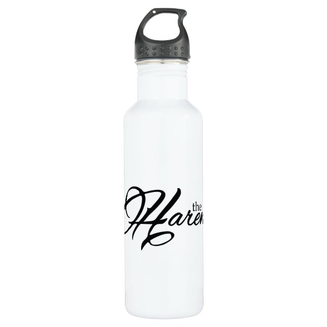 The Harem Black Logo 710 Ml Water Bottle (Front)