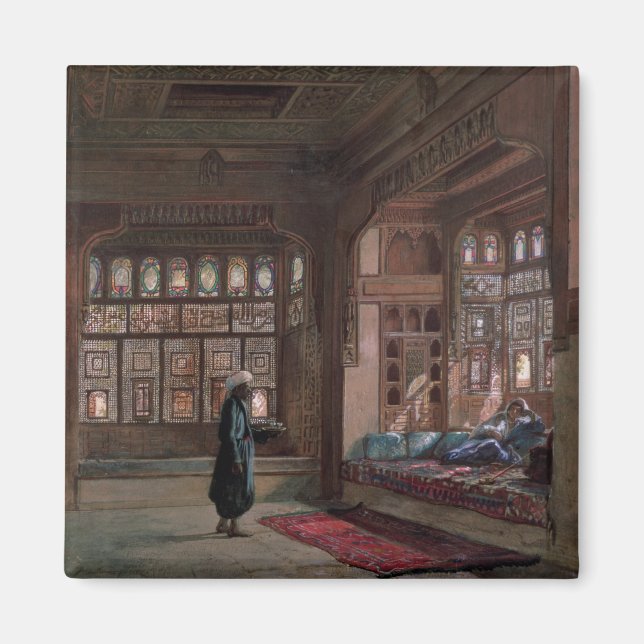 The Harem of Sheikh Sadat, Cairo, 1870 Magnet (Front)