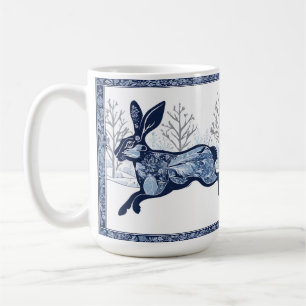 The Hares Winter's Whimsical Wandering Coffee Mug