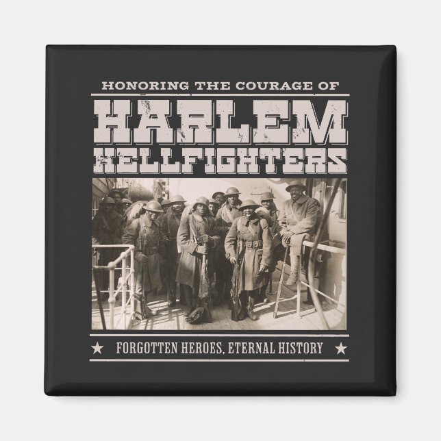 The Harlem Hellfighters - WW1 Tribute Magnet (Front)