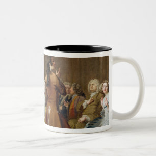 The Harlowe Family, from Samuel Richardson's 'Clar Two-Tone Coffee Mug