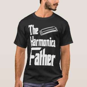 The Harmonica Father Fathers Day T-Shirt