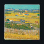 The Harvest, 1888 by Vincent van Gogh Magnet<br><div class="desc">Vincent van Gogh - The Harvest,  1888. 
Vincent Willem van Gogh (1853-1890) was a Dutch Post-Impressionist painter who posthumously became one of the most famous and influential figures in Western art history.</div>