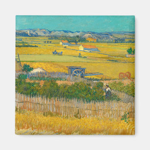 The Harvest, 1888 by Vincent van Gogh Magnet