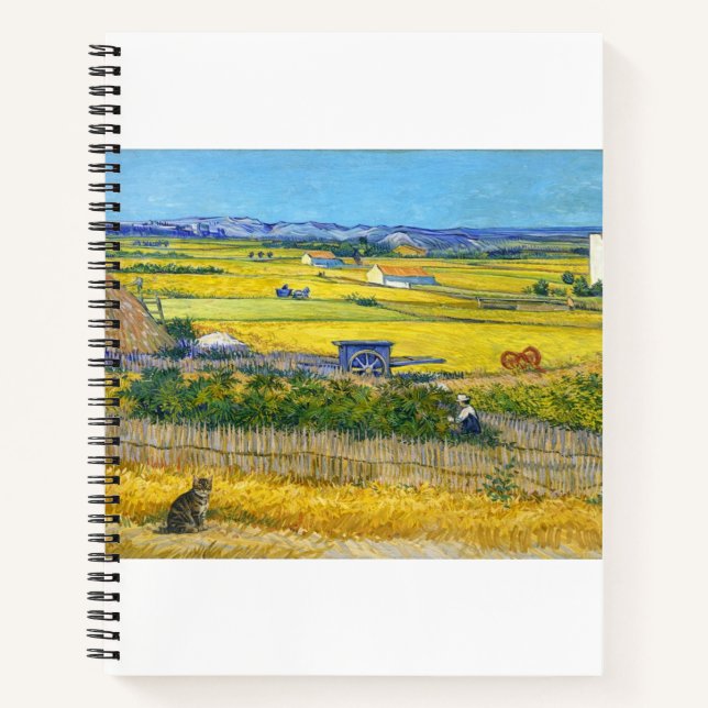 The Harvest Cat Spiral Notebook (Front)