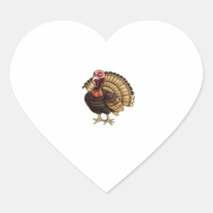 The Harvest Guardian Turkey Classic T-Shirt.png Heart Sticker