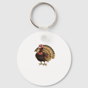 The Harvest Guardian Turkey Classic T-Shirt.png Key Ring