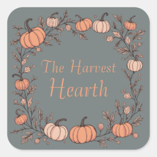The Harvest Hearth Square Sticker