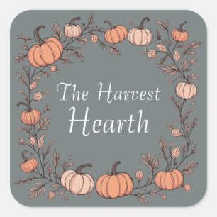 The Harvest Hearth Square Sticker
