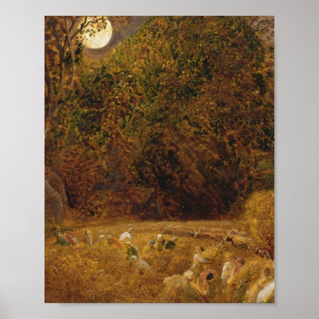 The Harvest Moon 1833 By Palmer Samuel Poster (Front)