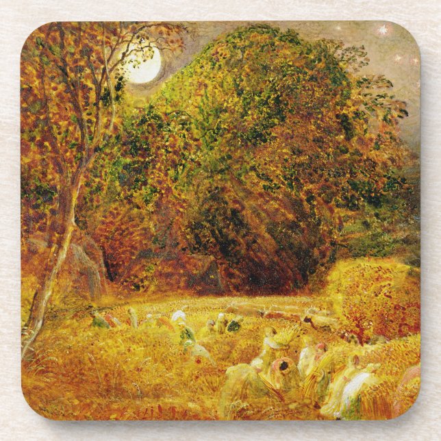 The Harvest Moon, 1833 (oil on paper laid on panel Coaster (Front)
